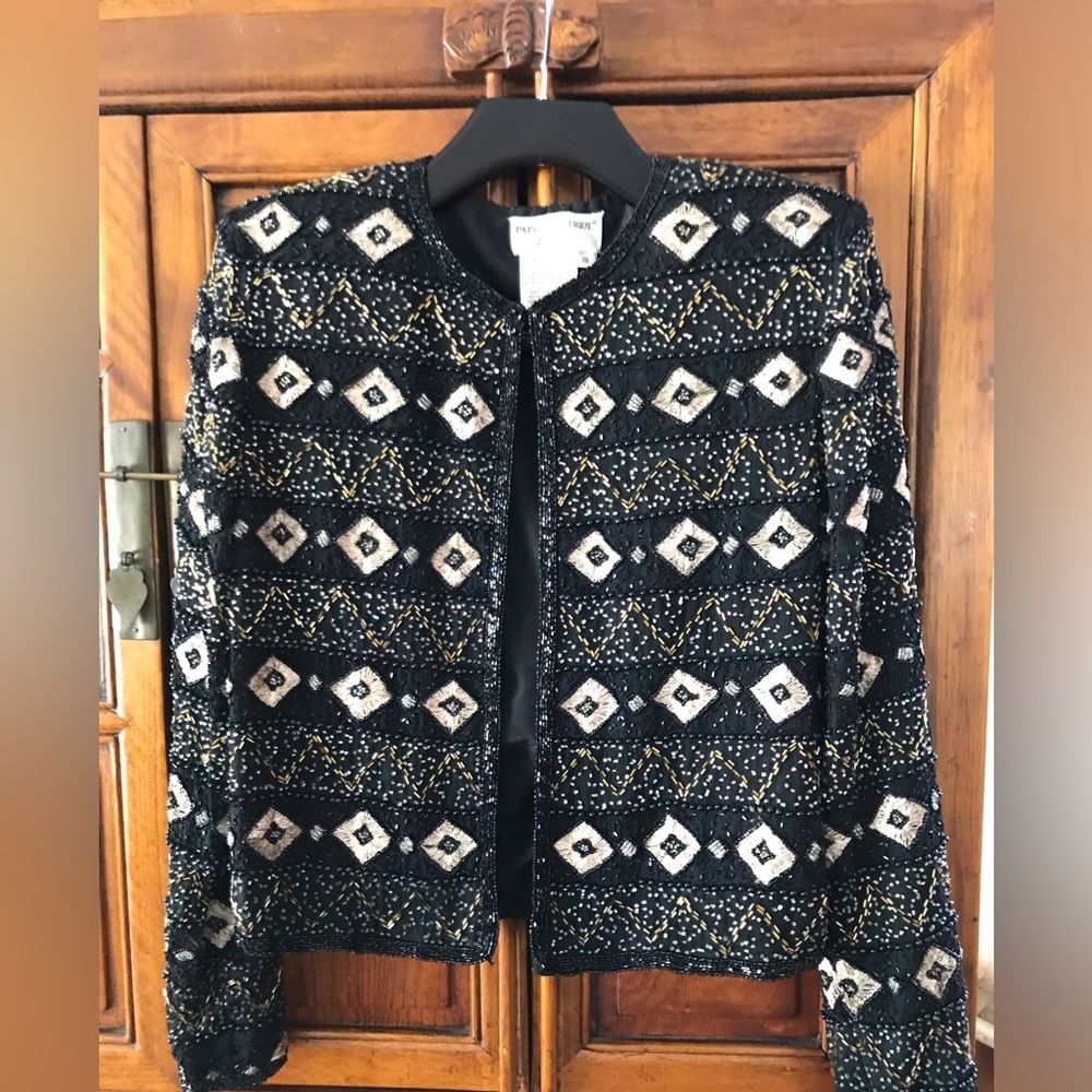 3 Elegant Black, Gold, Pewter and purple Embroidered beaded tops
Small, Med/XL - Picture 6 of 10